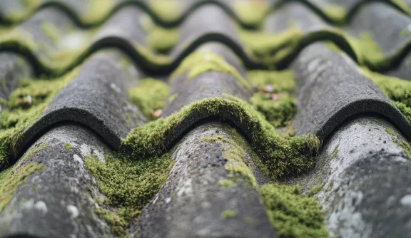 屋根の色あせ・苔の発生